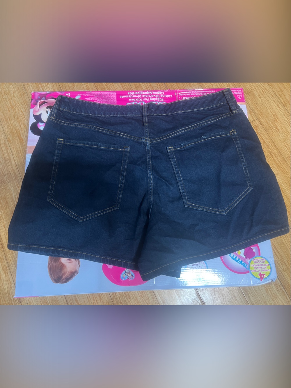Lee Women's Navy Denim Shorts